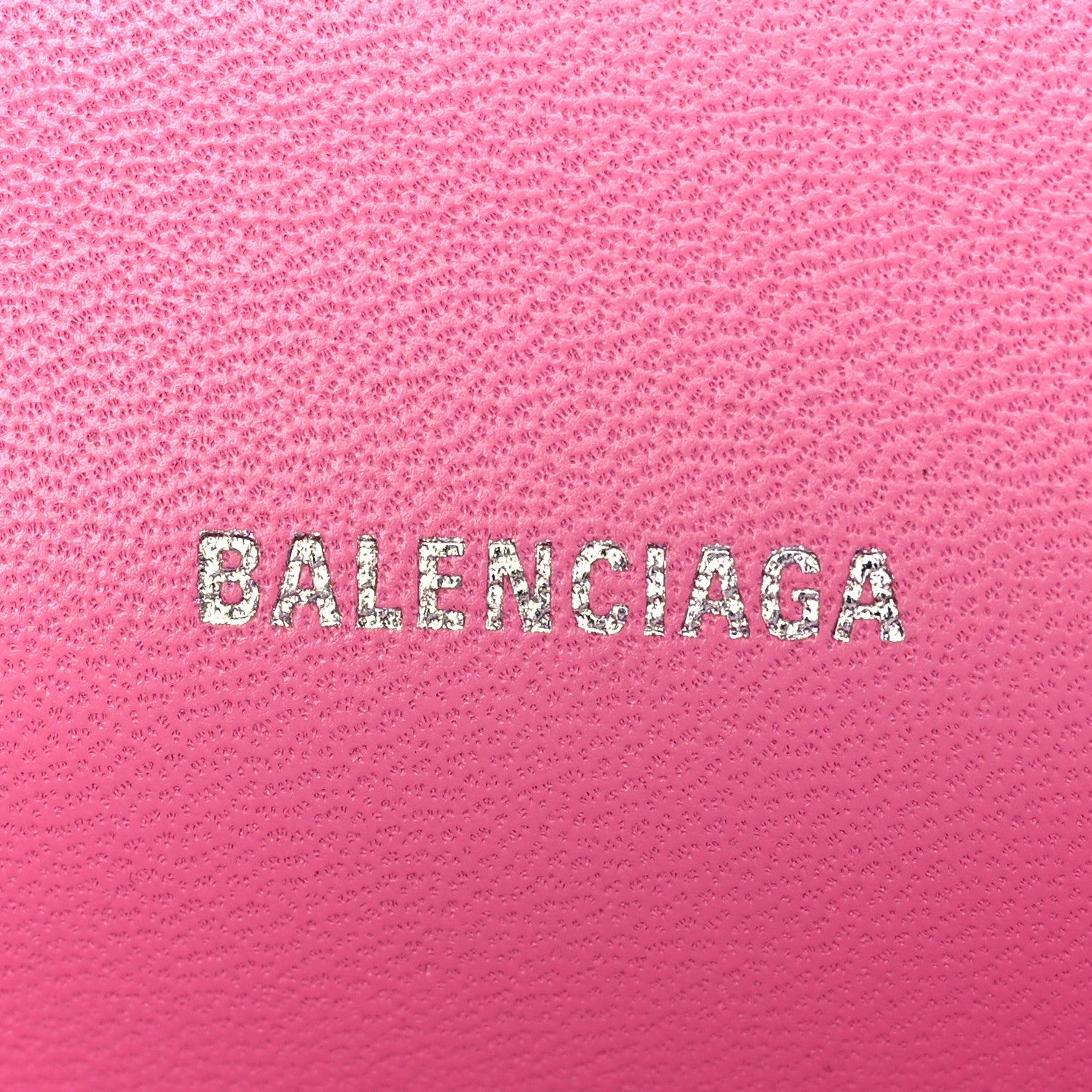 Balenciaga Shiny Calfskin Crocodile Embossed Hourglass Top Handle Bag XS Baby Pink 7 of 11