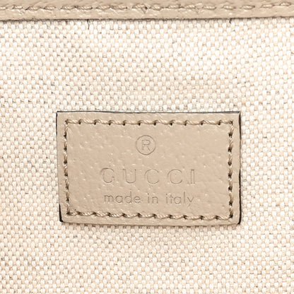 Gucci GG Supreme Monogram Textured Dollar Calfskin Small Ophidia Shoulder Tote Bag Beige Mystic White Oatmeal 6 of 10