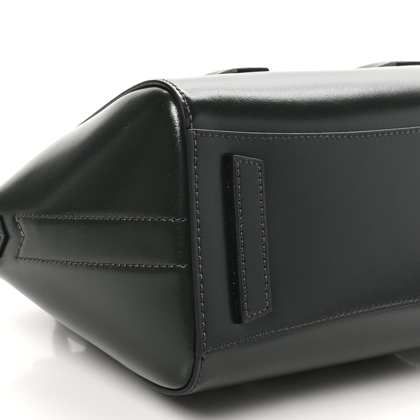 Box Calfskin Mini Lock Antigona Shoulder Bag Green Forest