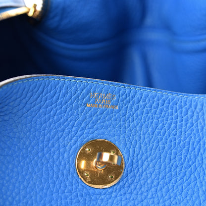 Hermes Taurillon Clemence Lindy 34 Bleu Hydra 5 of 17