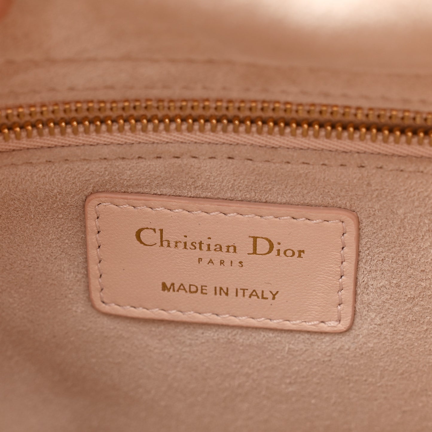 Lambskin Cannage Medium Lady Dior Light Pink