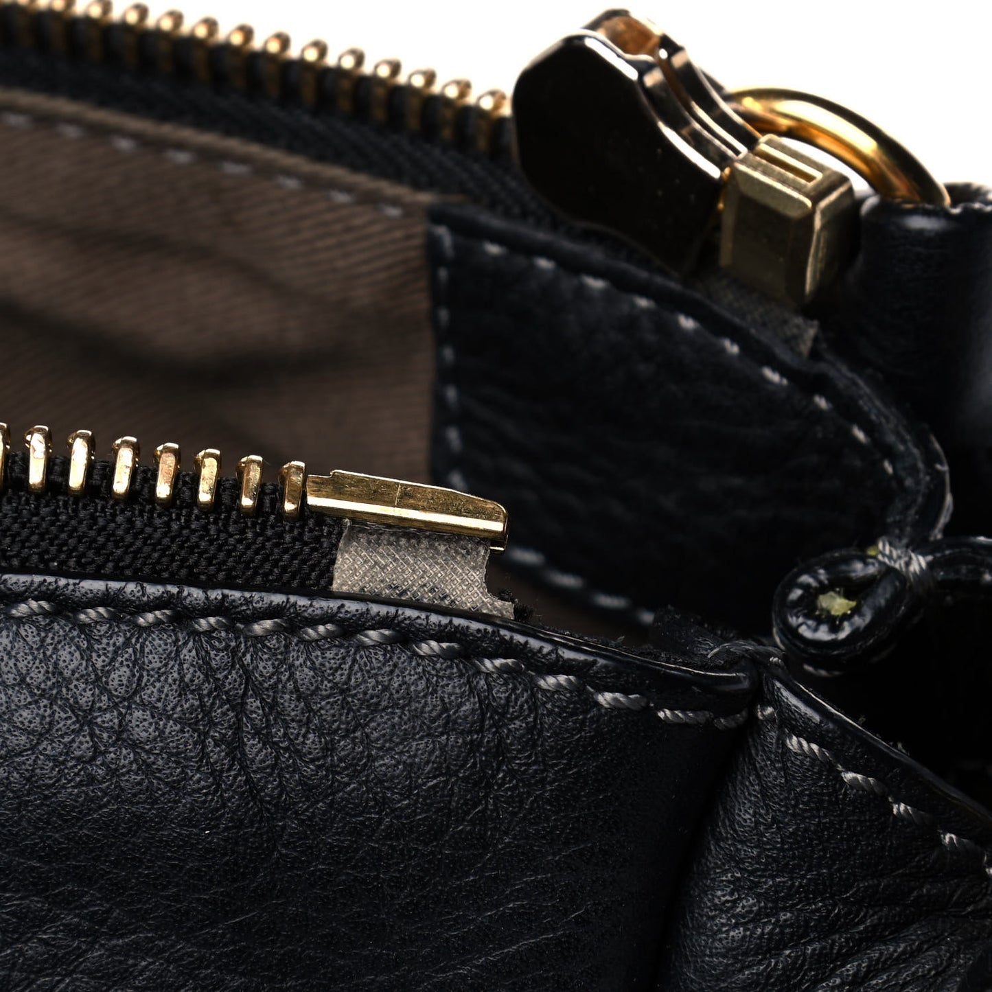 Calfskin Medium Marcie Satchel Black