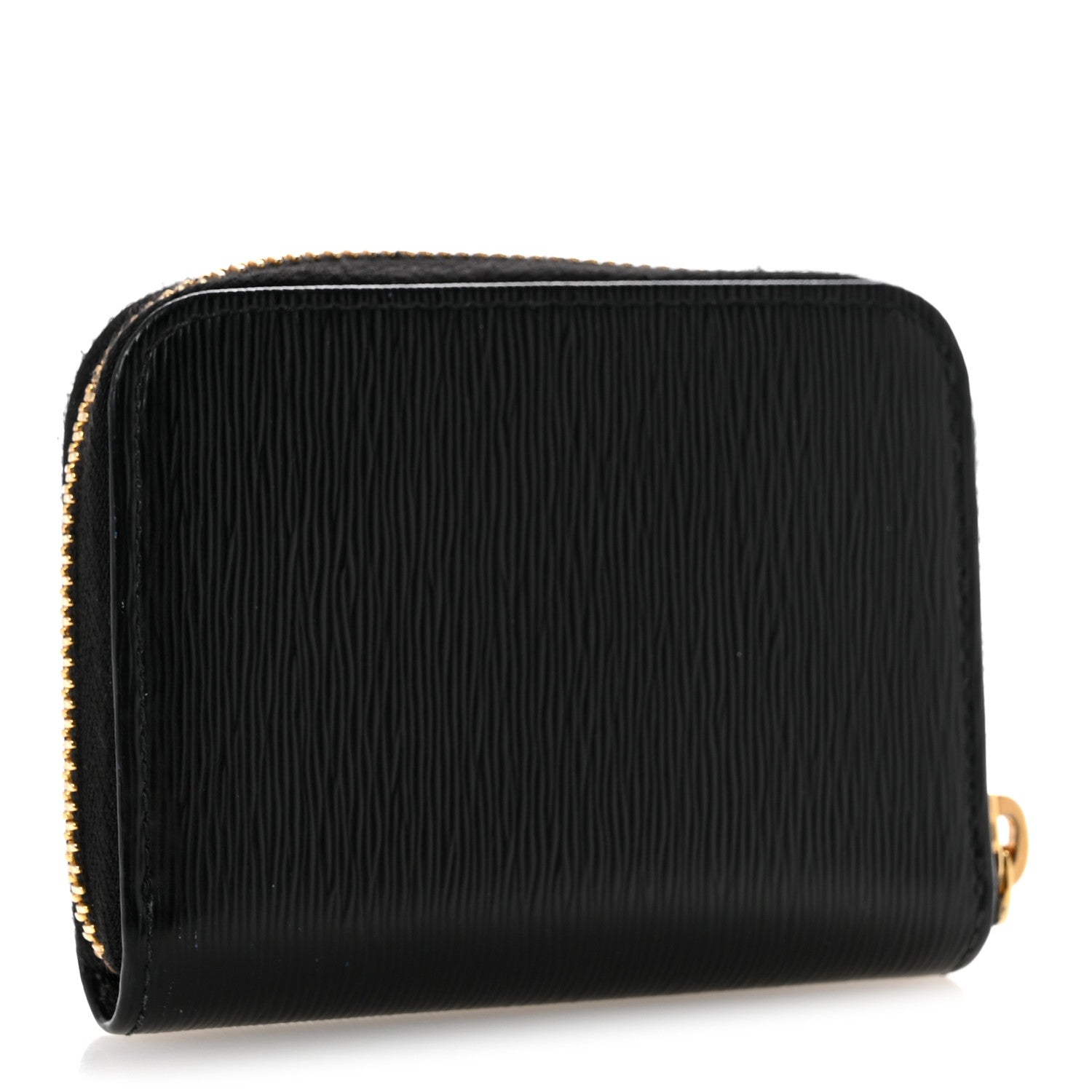 Prada Vitello Move Triangle Logo Zip Coin Purse Black 3 of 9