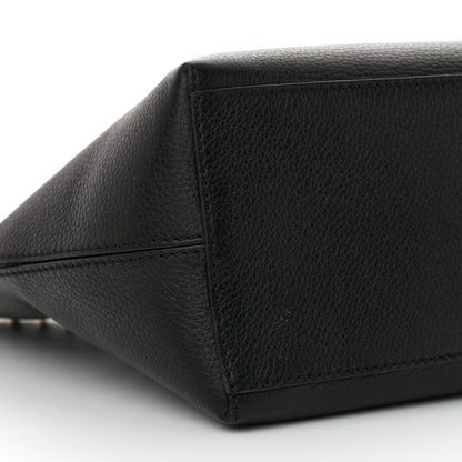 Valentino Garavani Grained Calfskin Rockstud Shoulder Tote Black 8 of 10