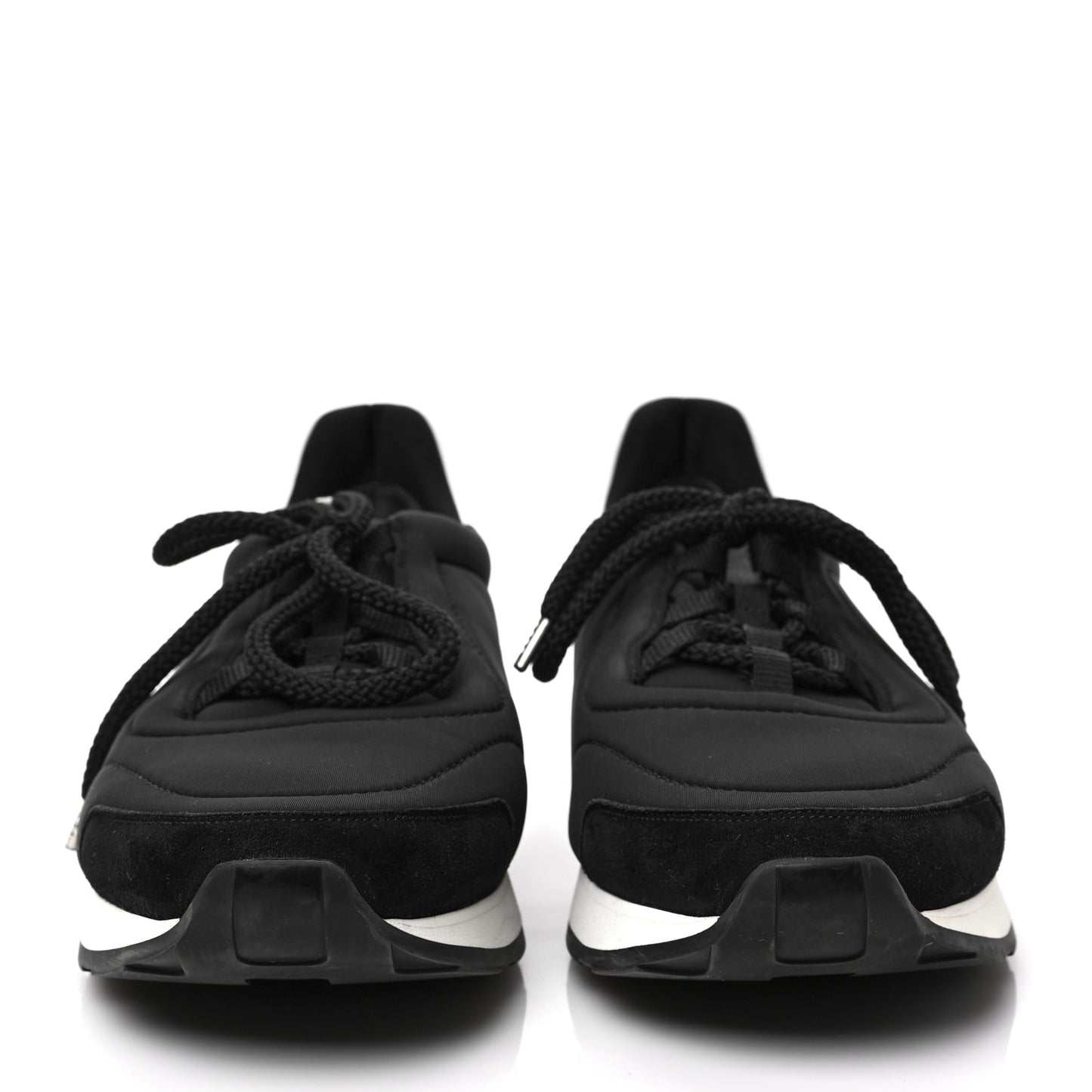 Technical Canvas Mens Miles Sneakers 43.5 Black White