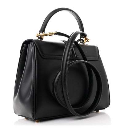 Celine Satinated Calfskin Small 16 Top Handle Bag Black 3 of 11