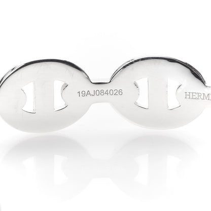 Hermes Sterling Silver MM Chaine d'Ancre Enchainee Cuff Bracelet ST 5 of 7