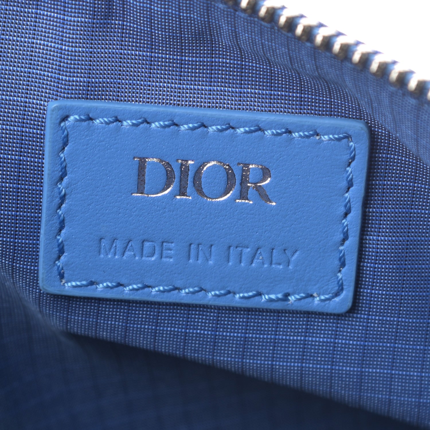 Christian Dior Nylon Saddle Belt Bag Blue 6 of 10