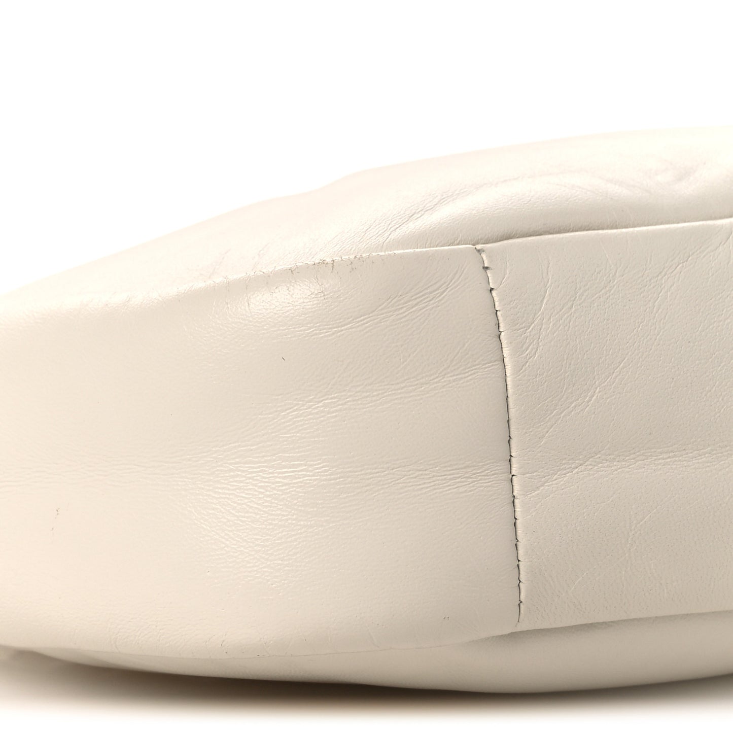 Nappa Soft Padded Mini Bag White