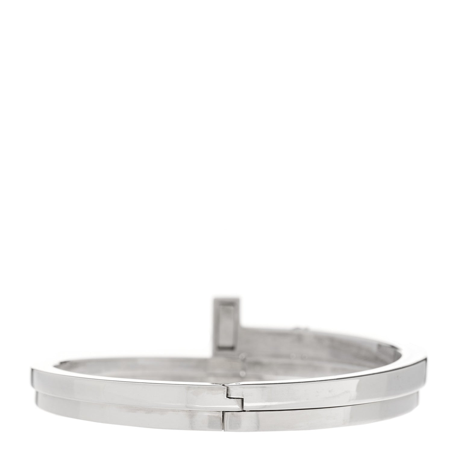 Tiffany Sterling Silver Diamond T Square Wrap Bracelet 2 of 4