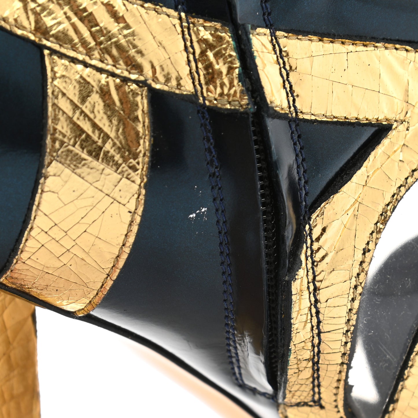 Glazed Calfskin Queen of Hearts Boots 40