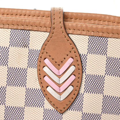 Louis Vuitton Damier Azur Braided Neverfull MM Orange 19 of 27