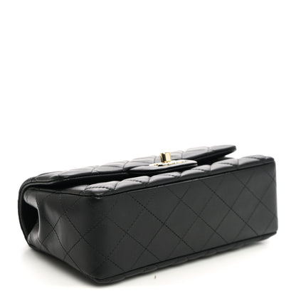 Chanel Lambskin Quilted Mini Rectangular Flap Black 4 of 11