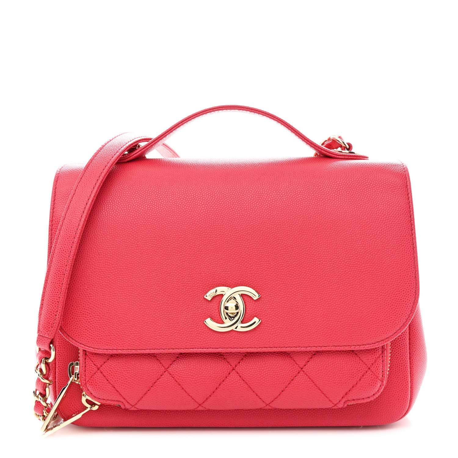 Chanel Caviar Quilted Medium Business Affinity Flap Red 1 of 10