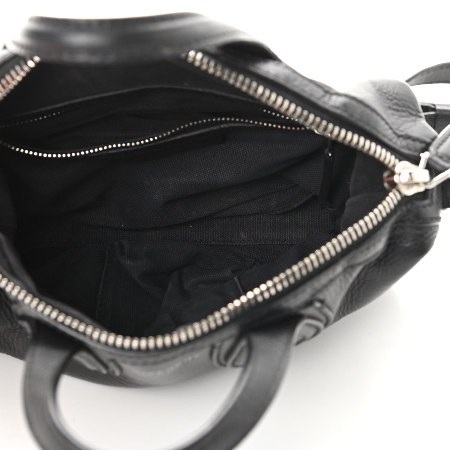 Waxed Calfskin Micro Nightingale Black