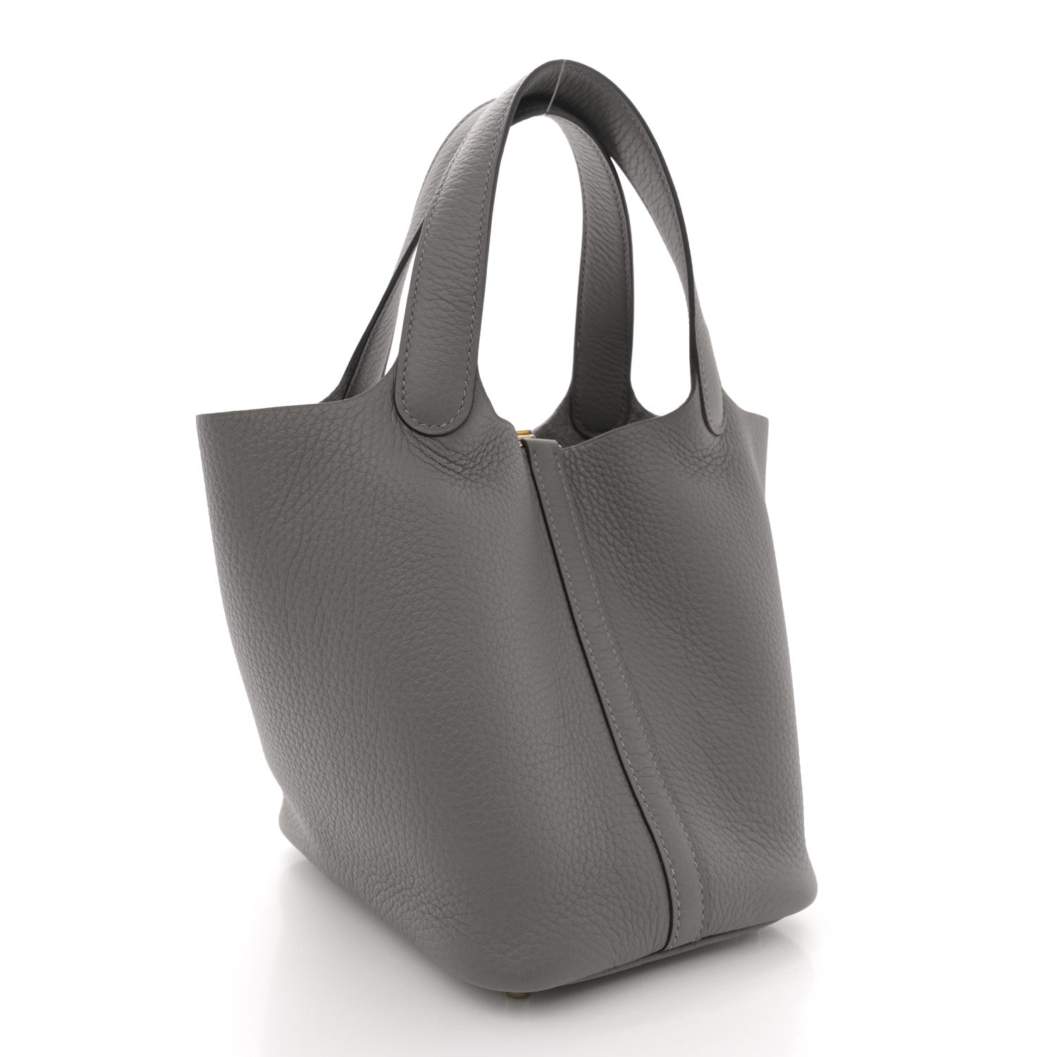Hermes Taurillon Clemence Picotin Lock 18 PM Gris Meyer 3 of 11