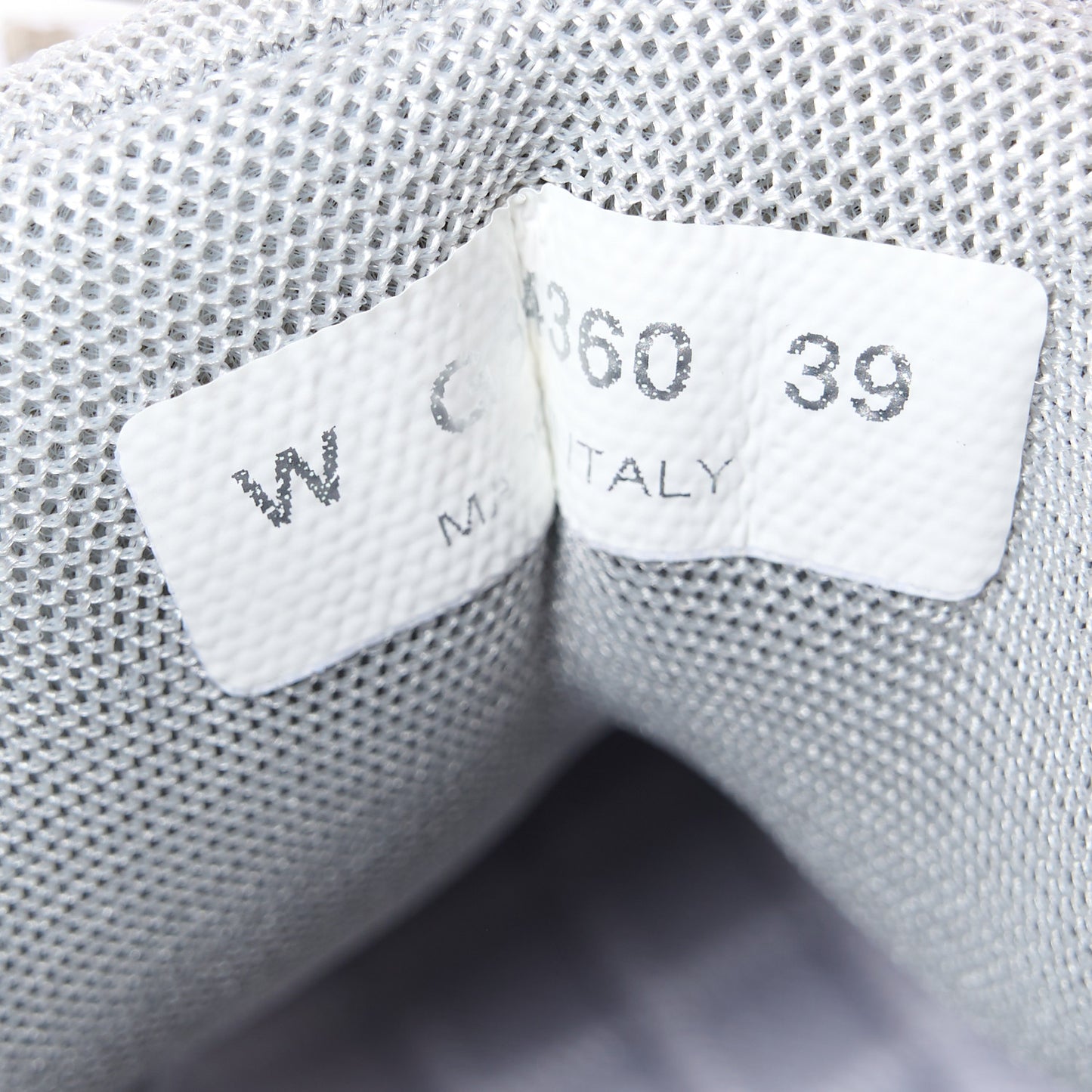 Fabric Suede Calfskin CC Sneakers 39 Grey Beige