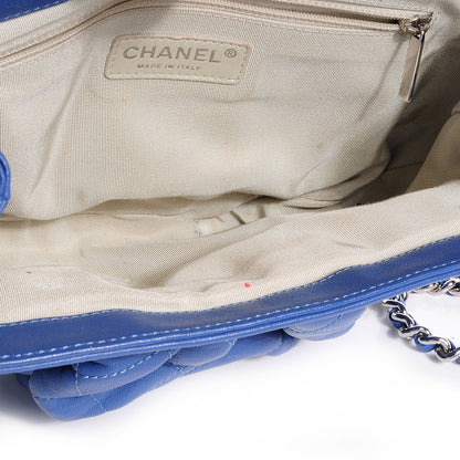 Chanel Washed Lambskin Chain Around Medium Messenger Blue 5 of 7