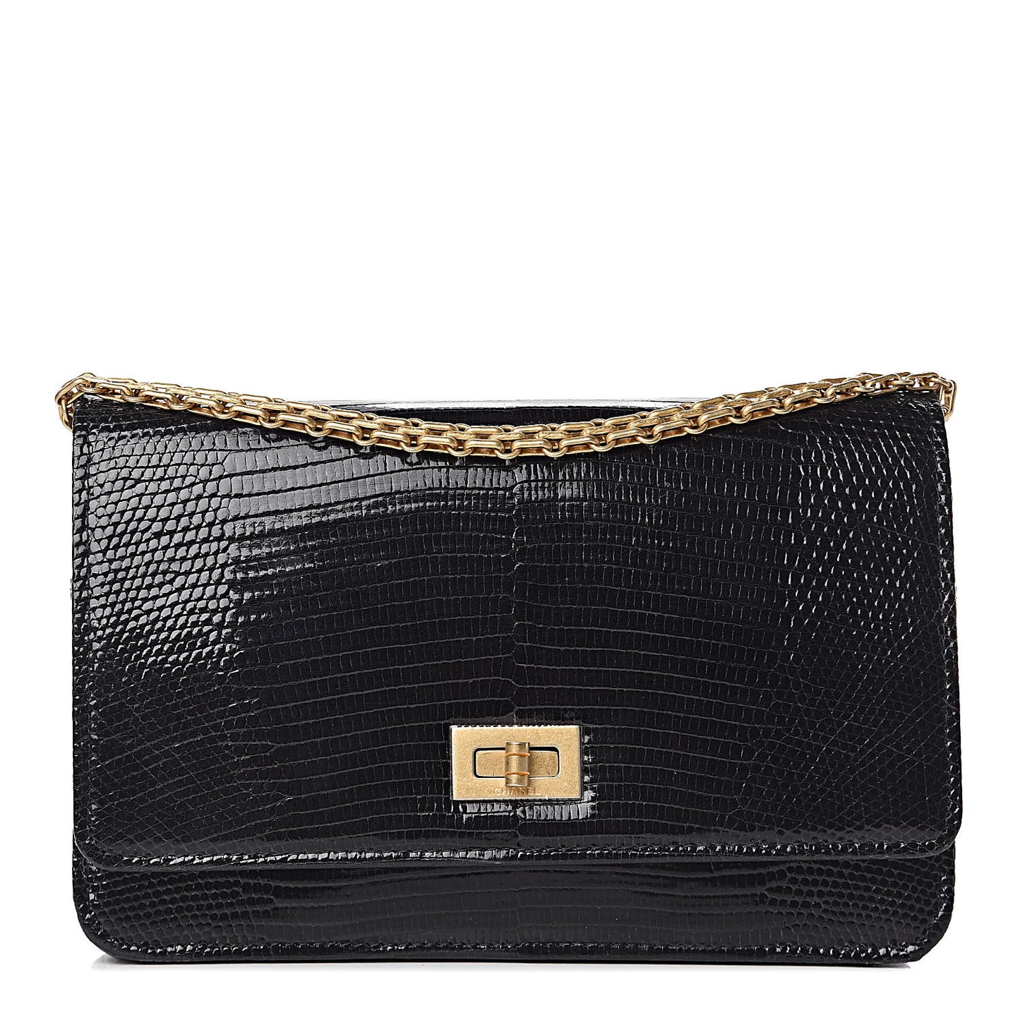 Lizard Reissue Wallet on Chain WOC Black