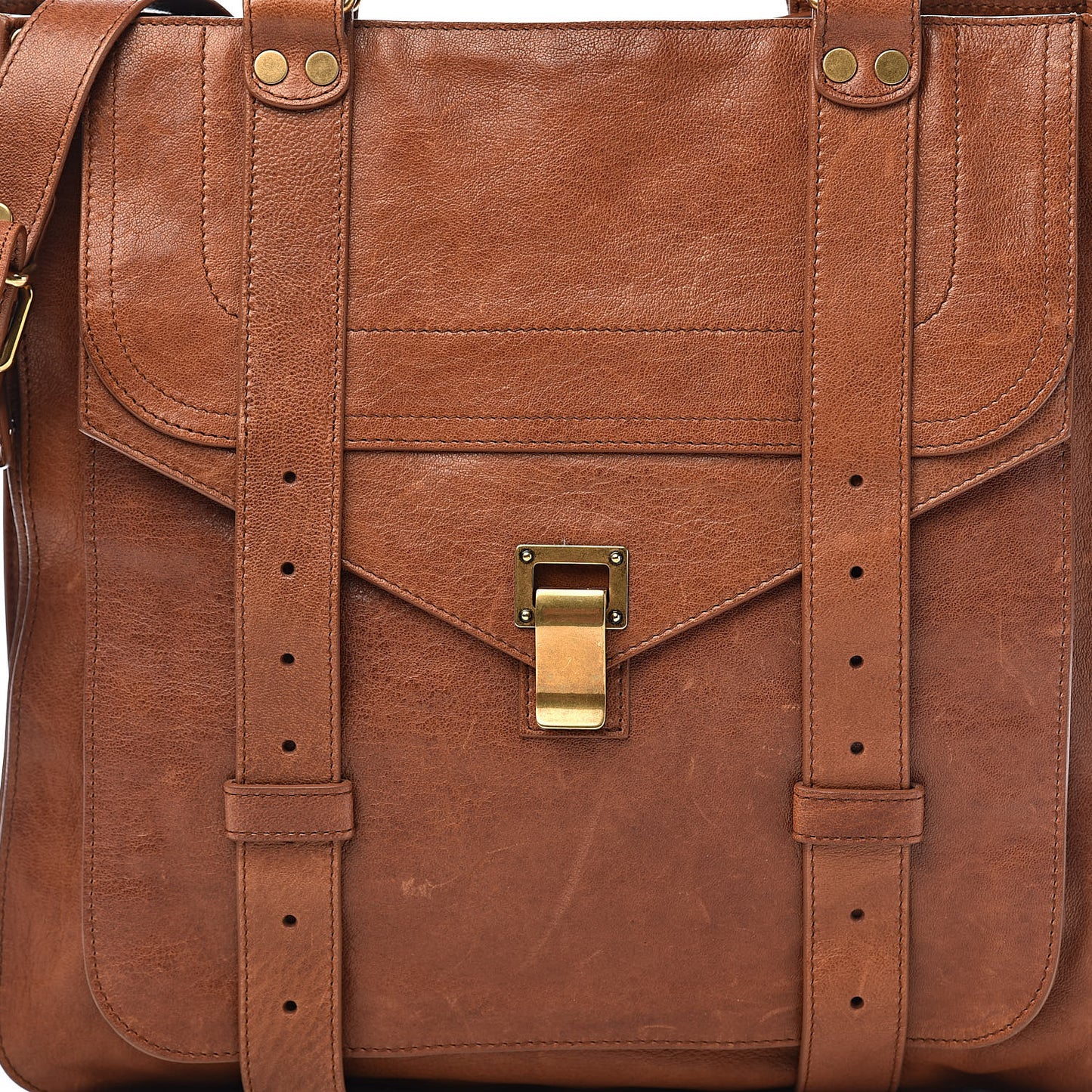 Lambskin PS1 Tote Saddle