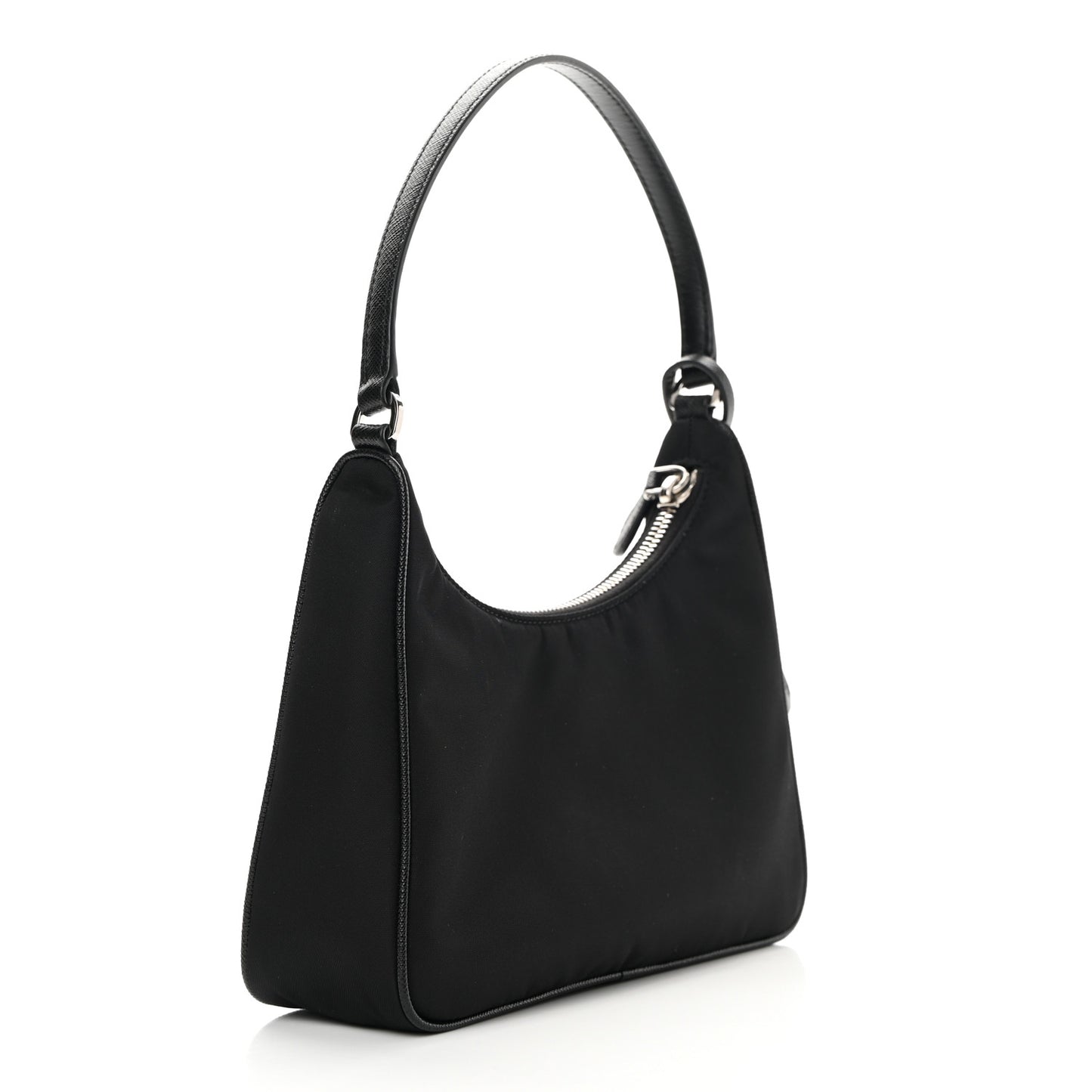 Tessuto Nylon Saffiano Mini Re-Edition 2005 Bag Black