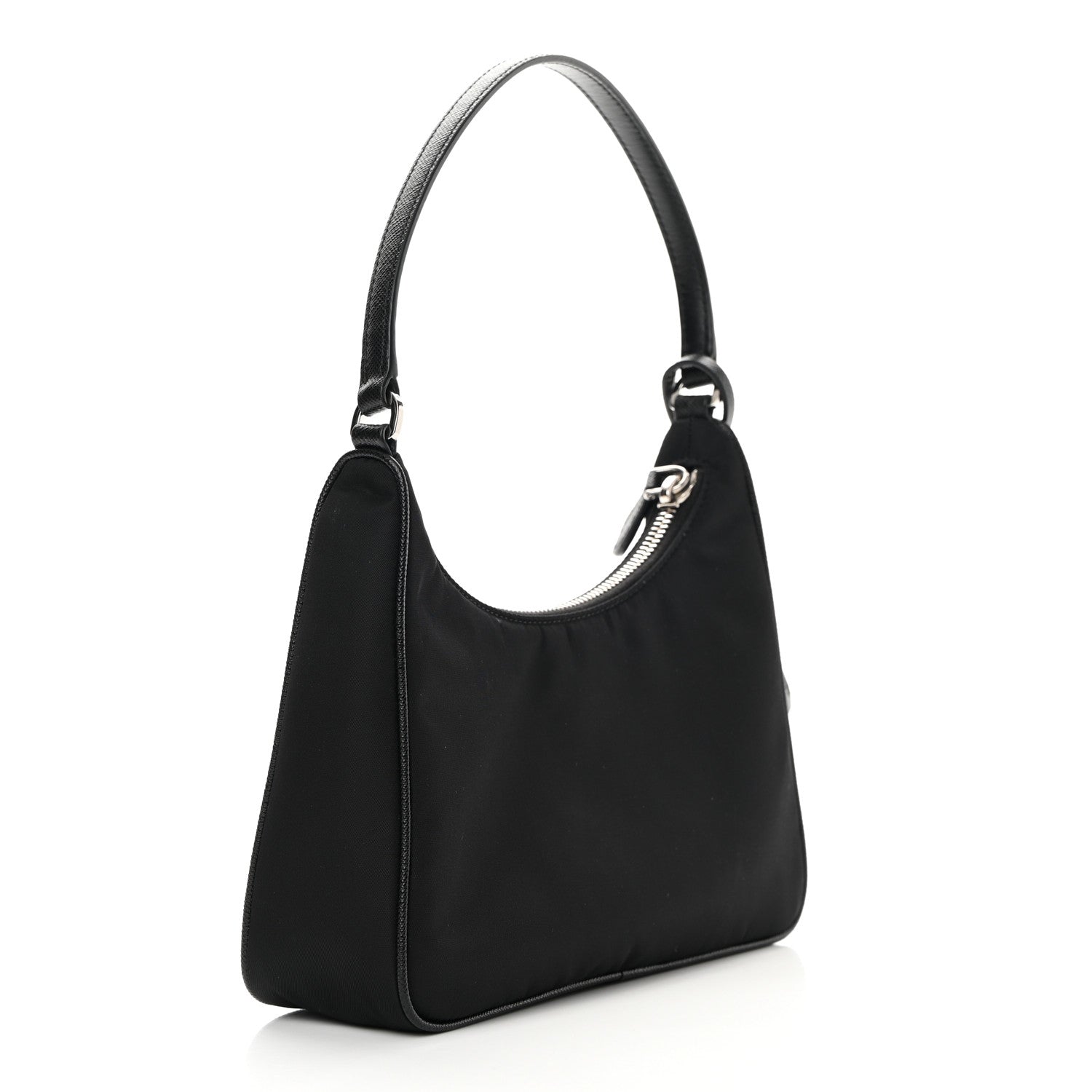 Prada Tessuto Nylon Saffiano Mini Re-Edition 2005 Bag Black 3 of 16