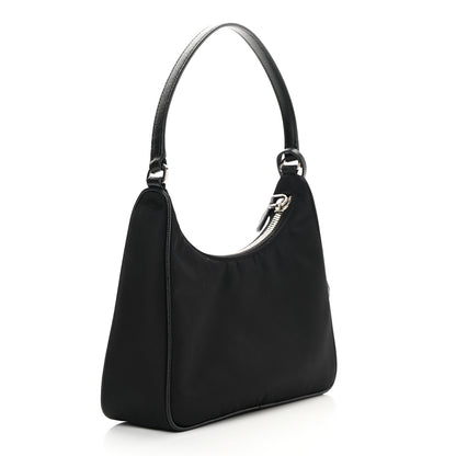Prada Tessuto Nylon Saffiano Mini Re-Edition 2005 Bag Black 3 of 16