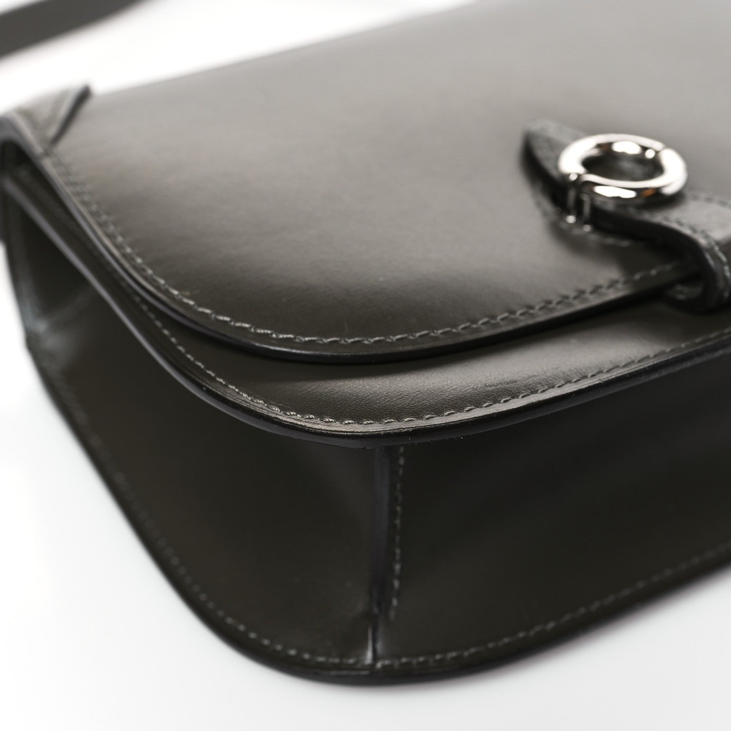 Moynat Box Calfskin Sac Mignon Kaki 7 of 8