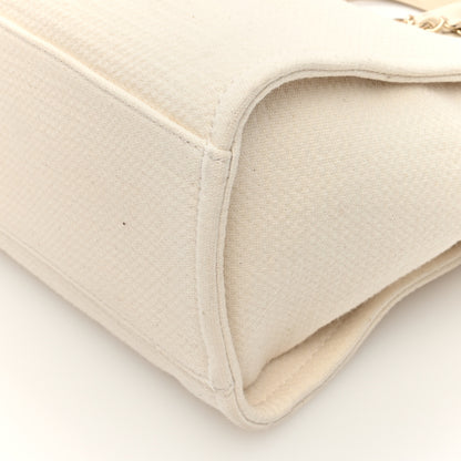 Chanel Mixed Fibers Small Deauville Tote White 11 of 11