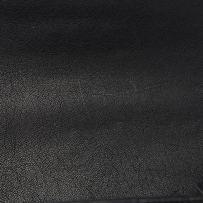 Saint Laurent Sheepskin Matelasse Chevron Monogram Medium College Bag Black 8 of 11