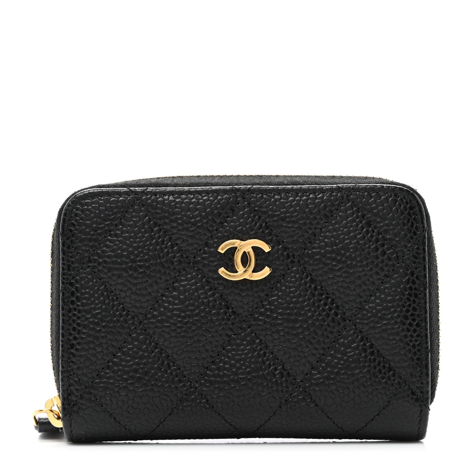 Chanel Caviar Quilted Classic Zipped Coin Purse Black 1 of 8