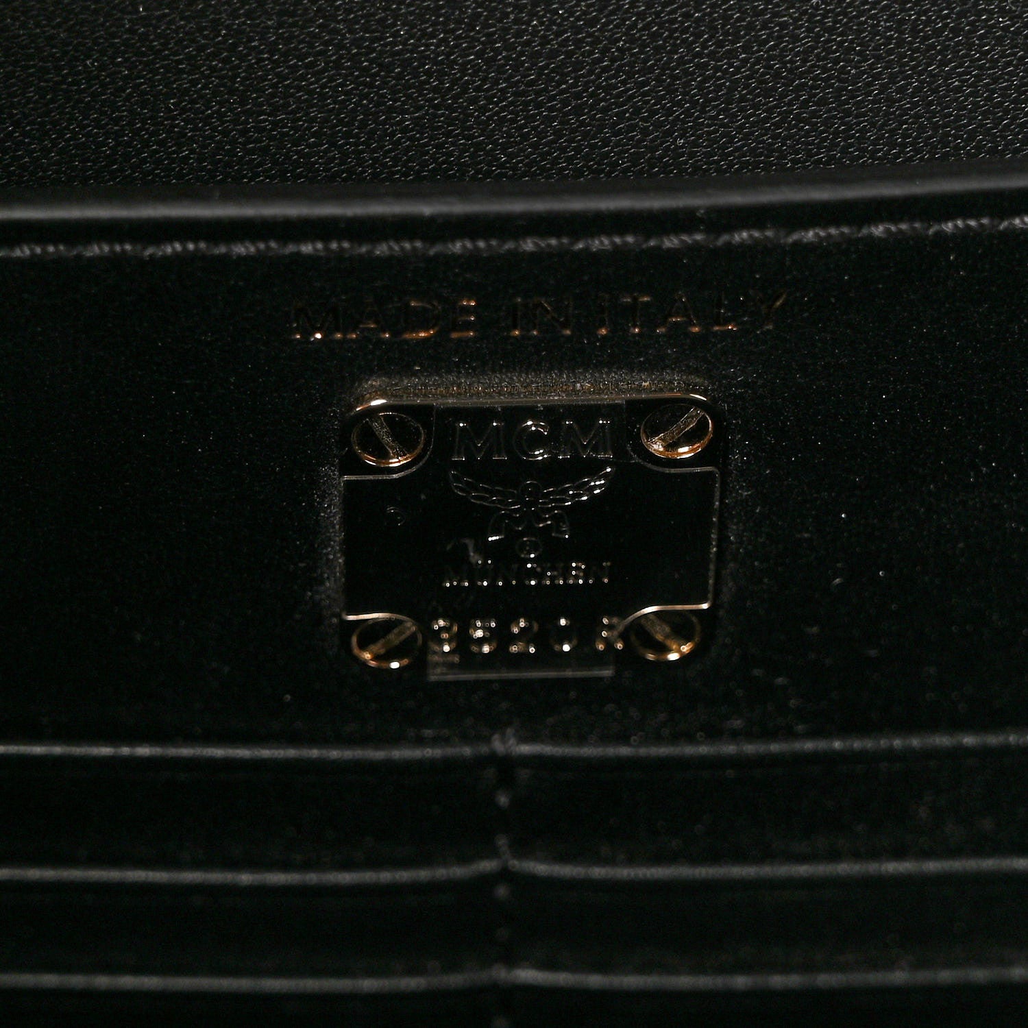 MCM Calfskin Lux Studded Milano Tote Black 10 of 14