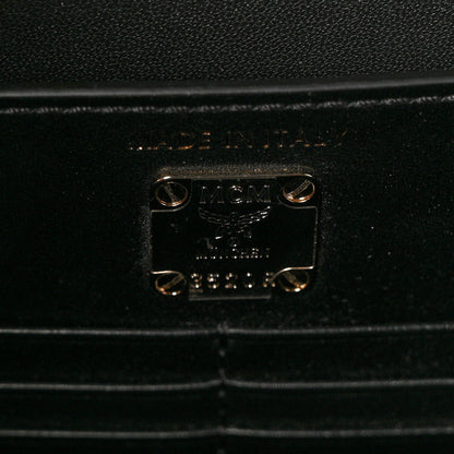 MCM Calfskin Lux Studded Milano Tote Black 10 of 14