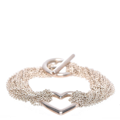 Tiffany Sterling Silver Heart Mesh Bracelet 6 of 6