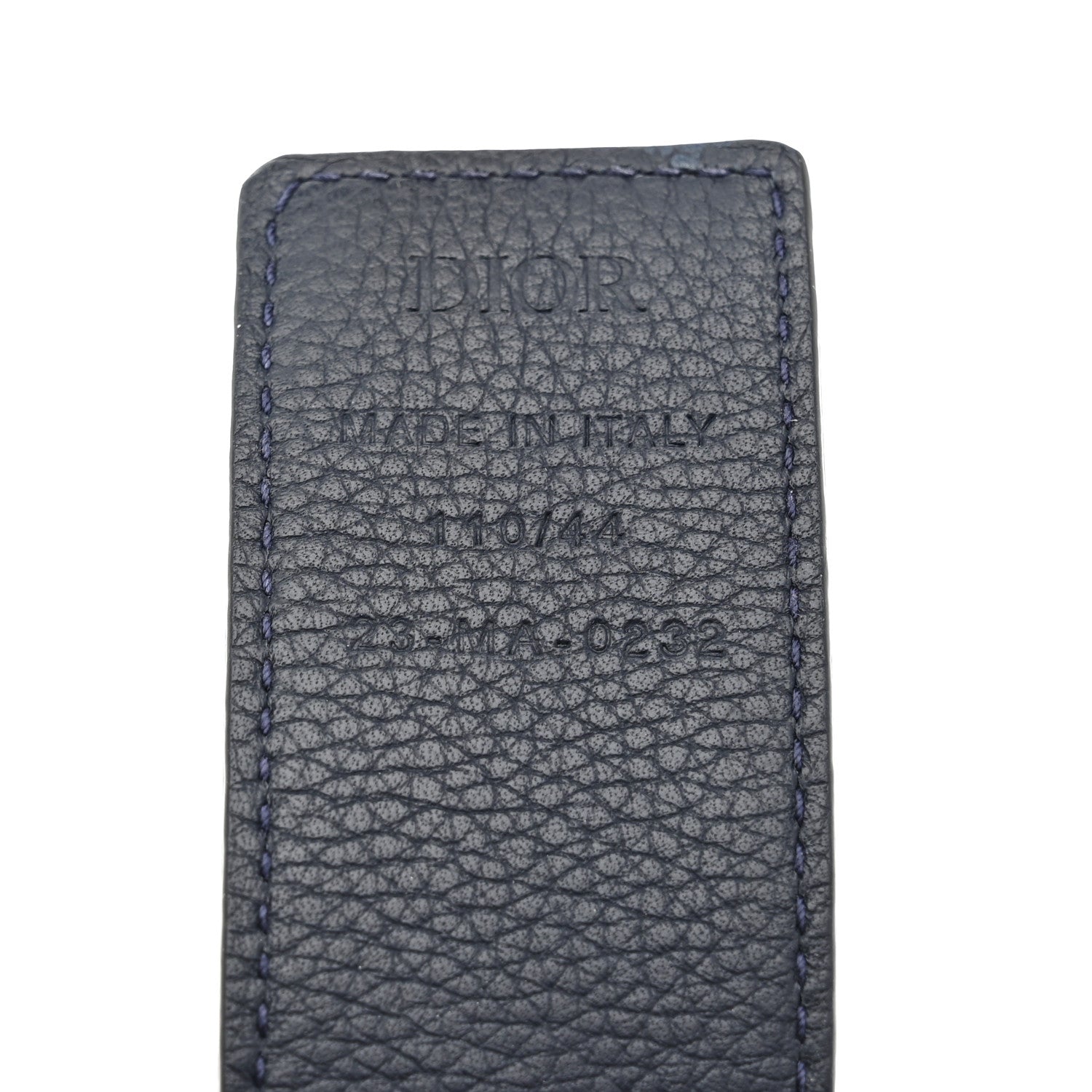 Christian Dior Ultra Matte Calfskin 35mm Montaigne Belt 110 44 Blue Black 4 of 8