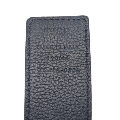 Christian Dior Ultra Matte Calfskin 35mm Montaigne Belt 110 44 Blue Black 4 of 8