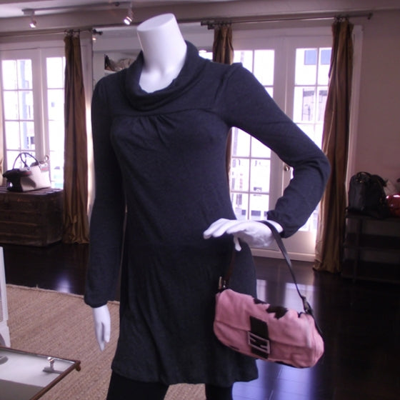 Calf Hair Baguette Pink