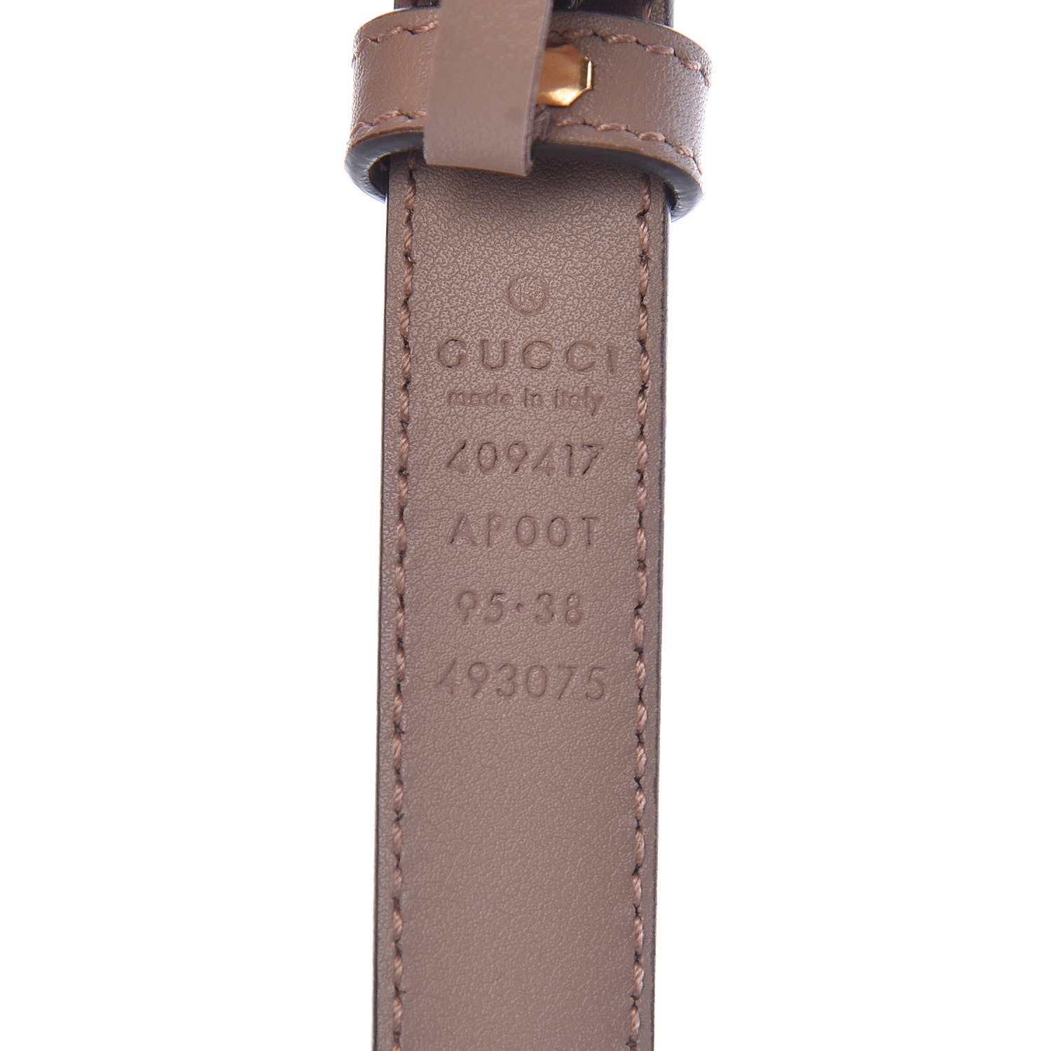 Gucci Calfskin Double G 20mm Belt 95 38 Porcelain Rose 4 of 6
