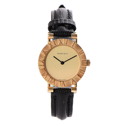 Tiffany 18K Yellow Gold Lizard 24mm Atlas Quartz Watch Gold 1 of 8