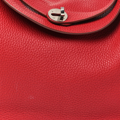 Hermes Taurillon Clemence Lindy 30 Rouge Garance 11 of 11