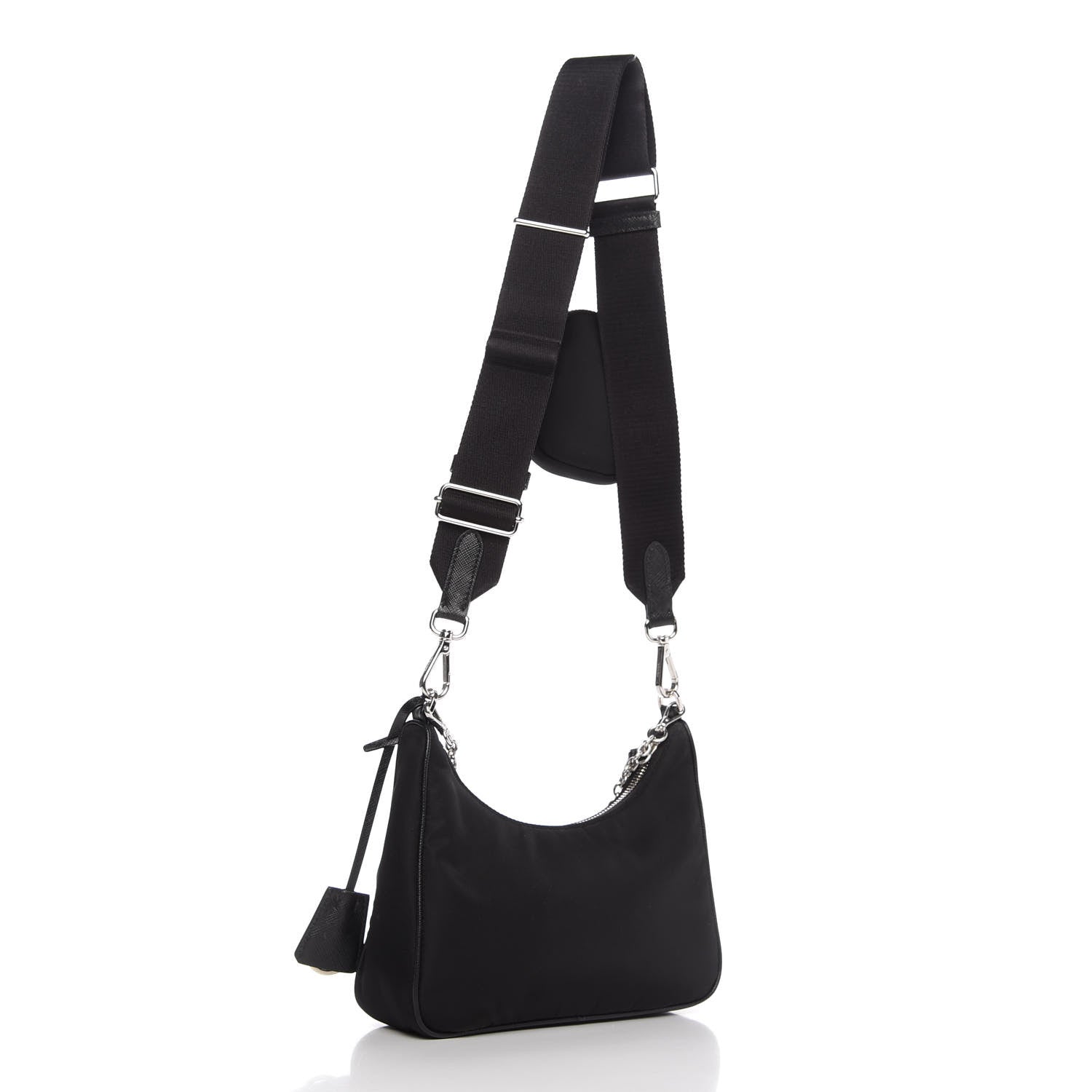 Prada Nylon Re-Edition 2005 Shoulder Bag Black 3 of 11