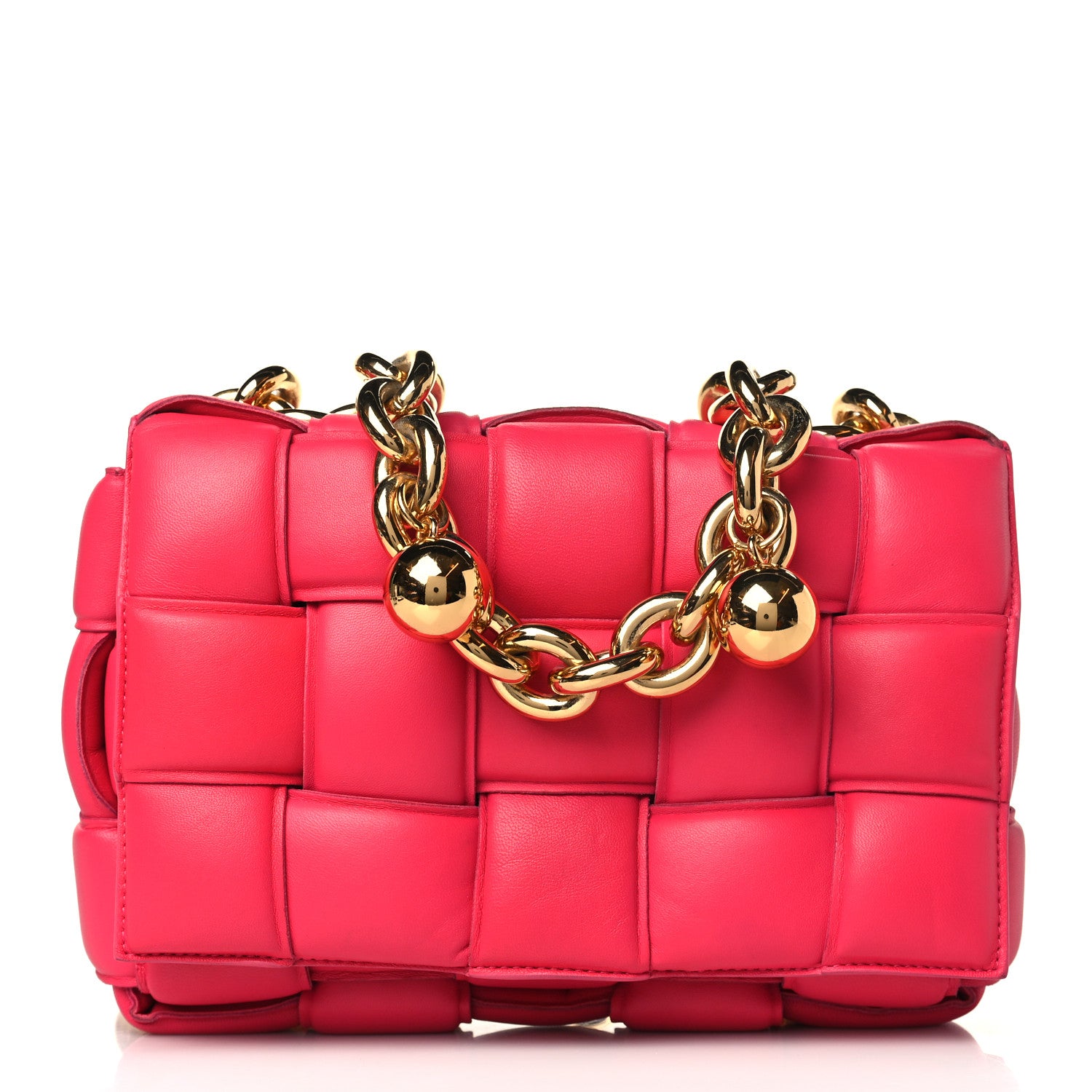 Bottega Veneta Lambskin Maxi Intreccio Padded Chain Cassette Crossbody Bag 1 of 11