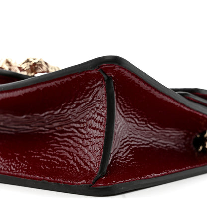 Gucci Crinkled Patent Mini Dionysus Shoulder Bag Rosso Ancora Red 8 of 9