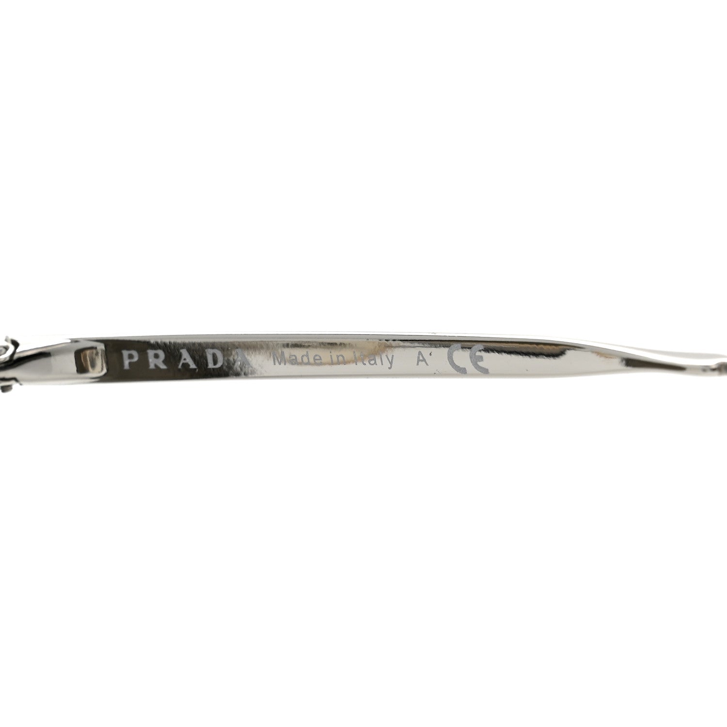 Prada Round Sunglasses SPR 51S Black Silver 6 of 8