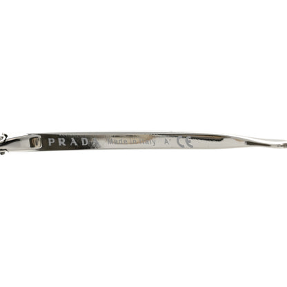 Prada Round Sunglasses SPR 51S Black Silver 6 of 8