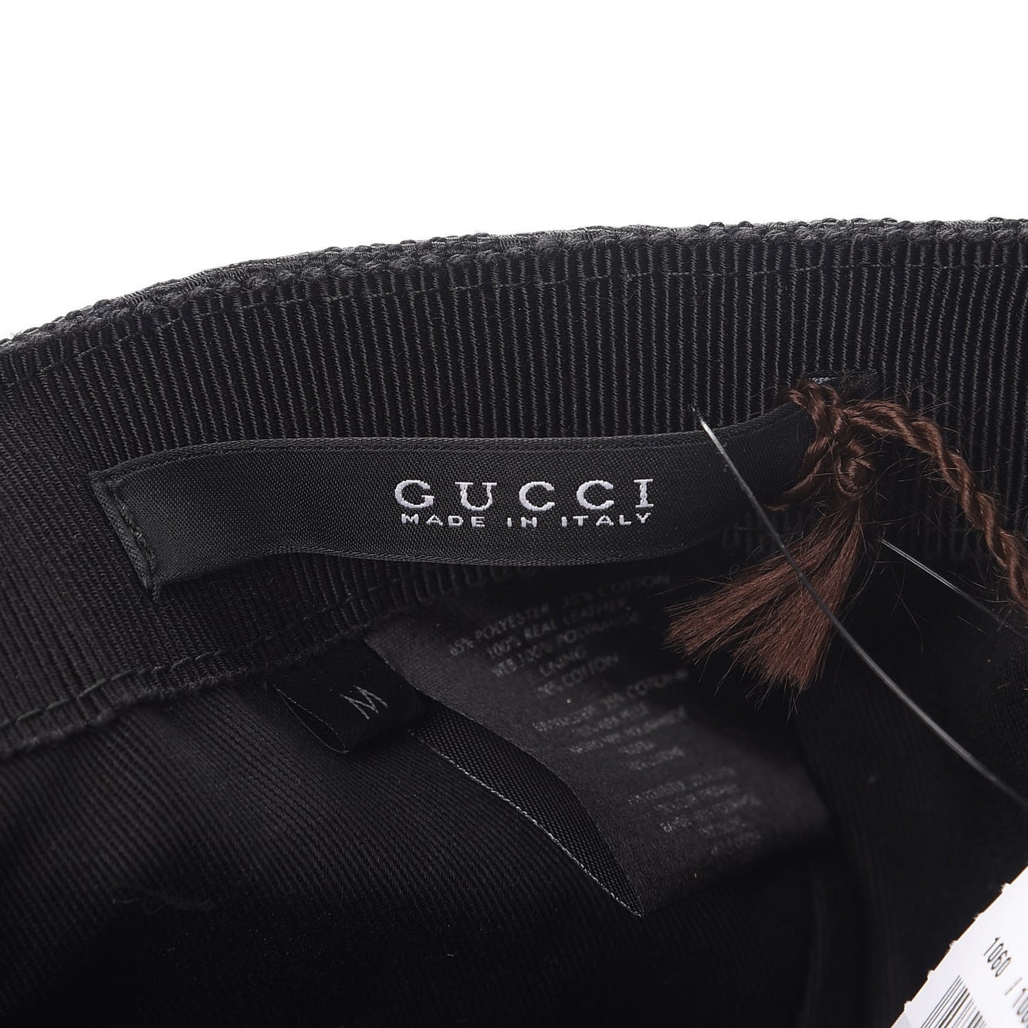 Monogram Web Baseball Hat M Black