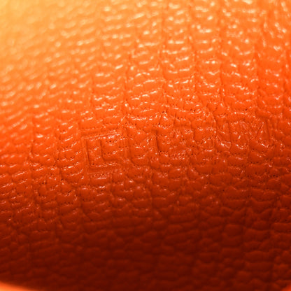 Hermes Chevre Mysore Compact Azap Wallet Orange 7 of 9