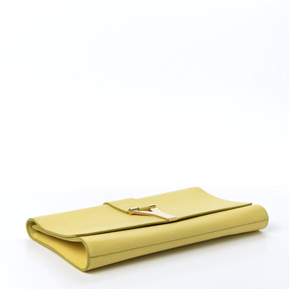 Saint Laurent Calfskin Classic Y Ligne Clutch Soleil 3 of 17