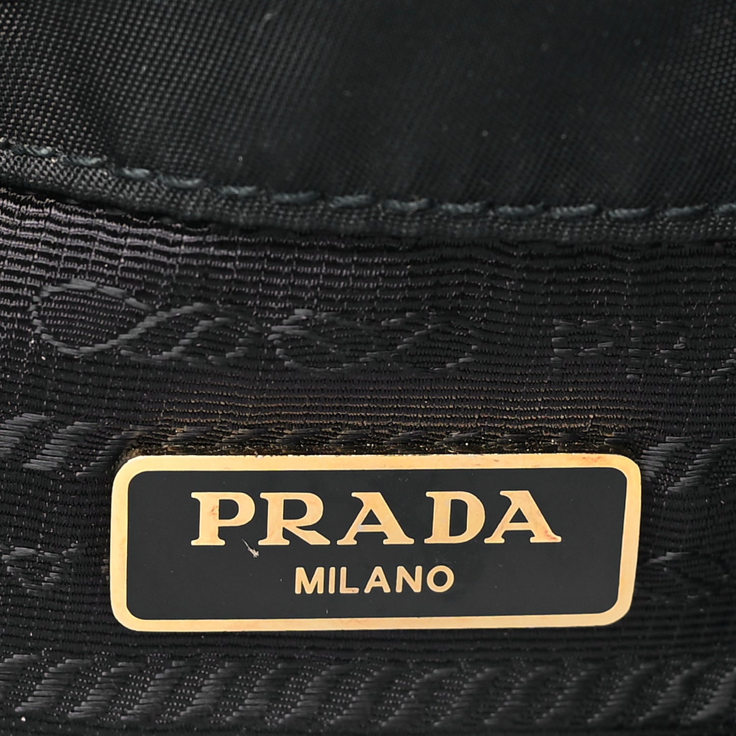 Saffiano Tessuto Nylon Mini Bucket Crossbody Bag Black