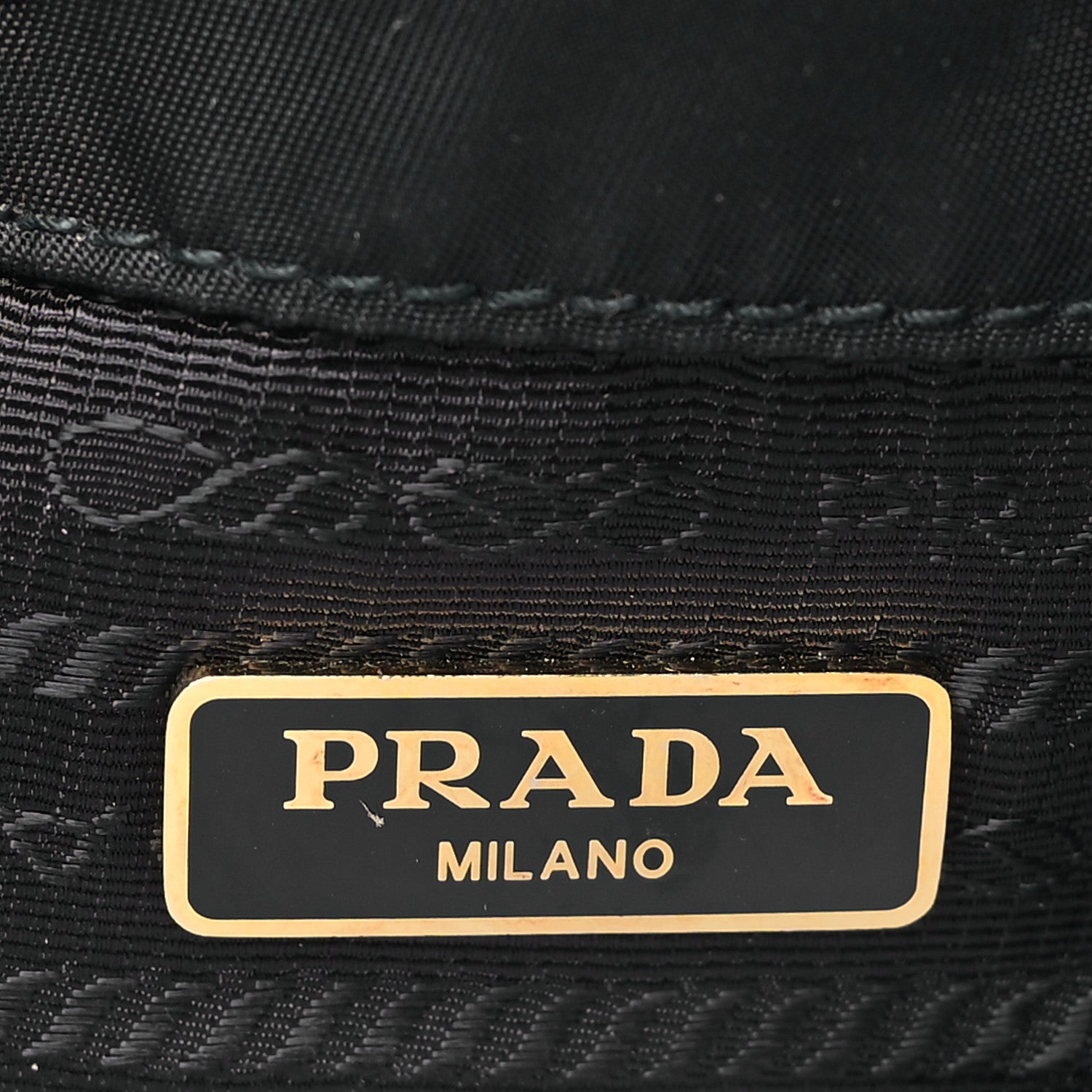 Prada Saffiano Tessuto Nylon Mini Bucket Crossbody Bag Black 6 of 11